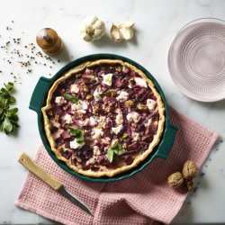 Ceramic Tart Dish 30 cm Forest Green - Appolia