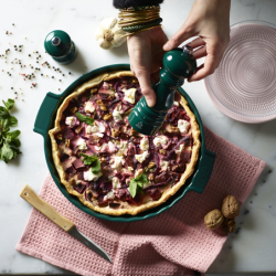 Ceramic Tart Dish 30 cm Forest Green - Appolia
