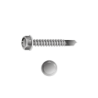 Tornillo Autotaladrante Cabeza Hexagonal con Punta Reducida DIN 7504K nº1 4,8X16 H8 Zincado Blanco CHEMITOOL FASTENERS
