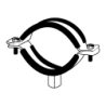 ABRAÇADEIRA M6 ISOFÓNICA Ø12