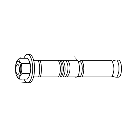 CHEMITOOL FASTENERS Heavy Duty Anchor for High Perfomance in Concrete LV006 M10X110 Ø15 White Zinc plated
