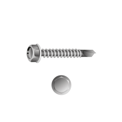 Tornillo Autotaladrante Cabeza Hexagonal DIN 7504K 6,3X25 A4 Pasivado de Acero Inoxidable CHEMITOOL FASTENERS