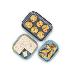 Set of 3 Non-Stick Baking Trays - Nest Bake
