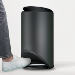 Easy-Push Pedal Bin 10L Black - Arc