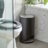 Easy-Push Pedal Bin 10L Black - Arc