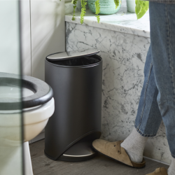 Caixote de Lixo com Pedal 10L Preto - Arc