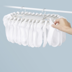 32-Piece Quick-Grip Drying Hanger - Petal