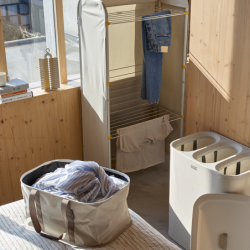 3-tier Clothes Airer with Screen - Eclipse