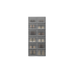 Juego de 6 Cajas Almacenamiento para Zapatos - Shoecase