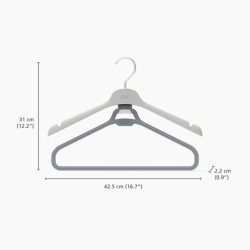 Juego de 2 Perchas para Prendas Largas - Orderly