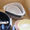 Colander with Folding Handle - Droplet