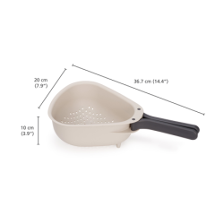 Colander with Folding Handle - Droplet