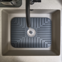 Large Sink Protector with Drain Stopper - SinkShield