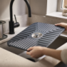 Large Sink Protector with Drain Stopper - SinkShield