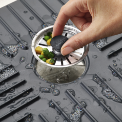 Large Sink Protector with Drain Stopper - SinkShield