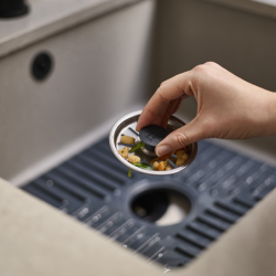 Small Sink Protector with Drain Stopper - SinkShield