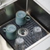 Small Sink Protector with Drain Stopper - SinkShield