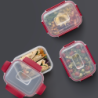 4-Piece Red 1,1L Food Container Set - Nest Lock