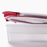 4-Piece Red 1L Round Food Container Set - Nest Lock