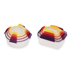 8-Piece Mixed Food Container Set - Nest Lock