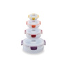 4-Piece Mixed Round Food Container Set - Nest Lock