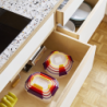 4-Piece Mixed Round Food Container Set - Nest Lock