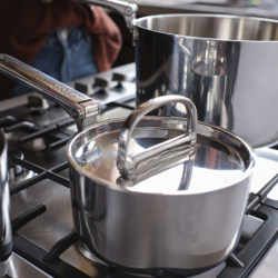 Folding Handle 5-Piece Cookware Set - Space Steel