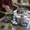 Folding Handle 5-Piece Cookware Set - Space Steel