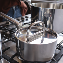 Folding Handle 6-Piece Cookware Set - Space Steel