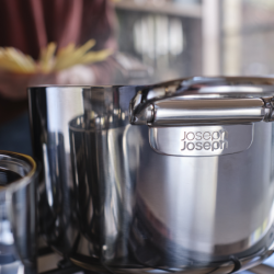 Folding Handle 6-Piece Cookware Set - Space Steel
