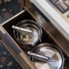 Folding Handle 3-Piece Saucepan Set - Space Steel
