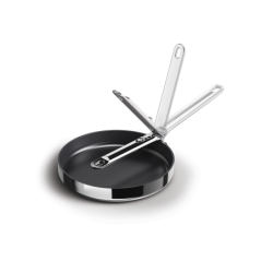 Folding Handle Non-Stick 24cm Frying Pan - Space Steel