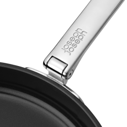 Folding Handle Non-Stick 24cm Frying Pan - Space Steel