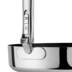 Folding Handle Non-Stick 28cm Frying Pan - Space Steel