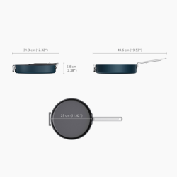 Shallow Non-stick Frying Pan 28cm - Space