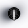 3 Saucepan Set with Lid Holder - Space Stack