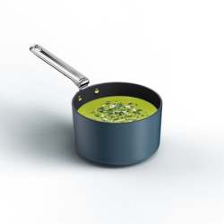 3 Saucepan Set with Lid Holder - Space Stack
