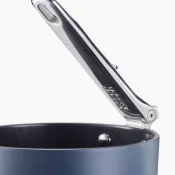 3 Saucepan Set with Lid Holder - Space Stack