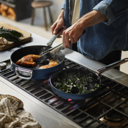 5 Saucepan Set with Lid Holder - Space