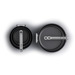 5 Saucepan Set with Lid Holder - Space