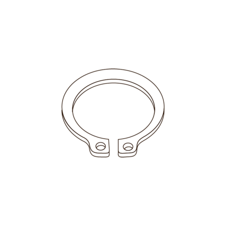 CHEMITOOL FASTENERS External Retaining Ring DIN 471 35mm 4.8 without Finishing