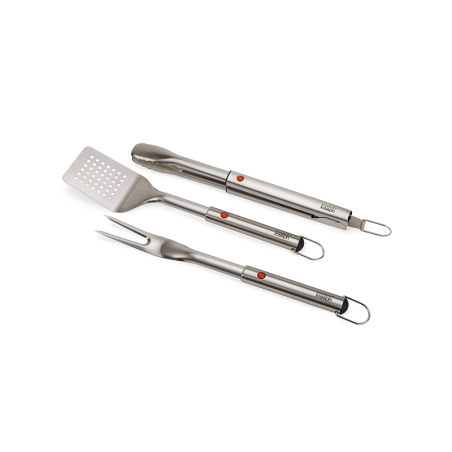 3-Piece BBQ Turner, Tongs and Fork Set - Grillout