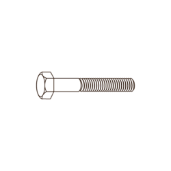 CHEMITOOL FASTENERS Hexagon Head Bolt Partial Thread DIN 931 M18X80 10.9 Plain
