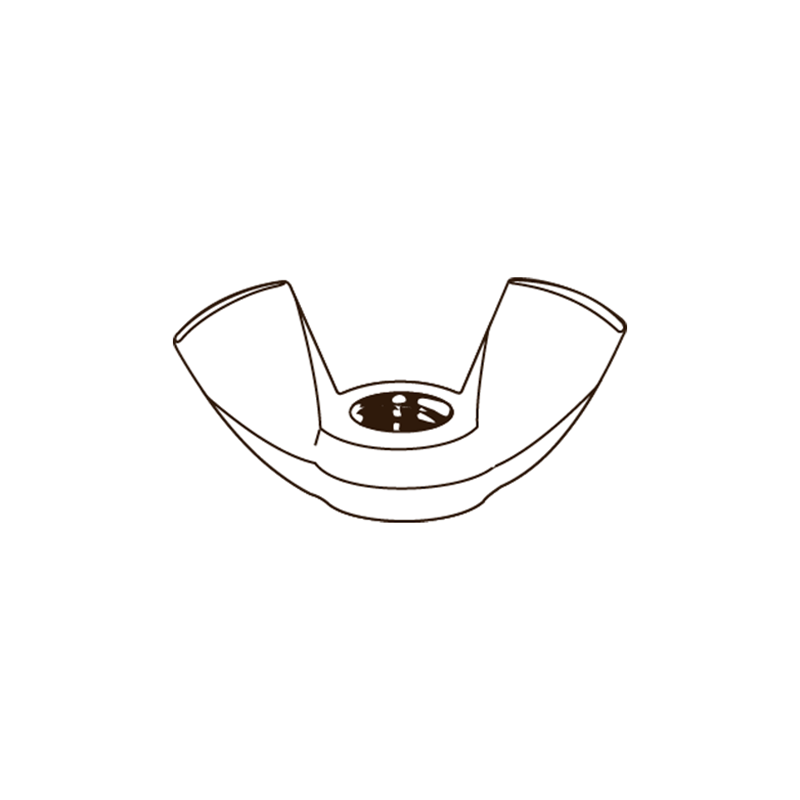 CHEMITOOL FASTENERS Wing Nut American Type DIN 315 M10 A2 Passivated Stainless Steel