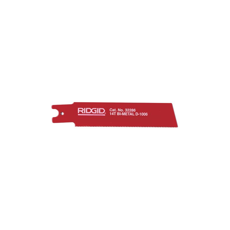 RIDGID Bi-Metal Double Shank Reciprocating Sawing Blades for Steel Pipe and Universal Applications D-1006 RIDGID Bi-Metal Double Shank Reciprocating Sawing Blades for Steel Pipe and Universal Applications D-1006