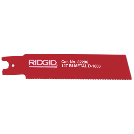 Hojas de Sierra Alternativa de Doble Espiga Bimetálicas para Tubo de Acero, Madera c/ Clavos, Aplic. Univer. D-1006 RIDGID