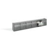 SISTEMA CASSETES 600X112X94 CINZA