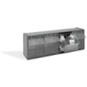 SISTEMA CASSETES 600X206X177 CINZA
