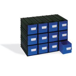 CAIXA 12 GAVETAS AZUL
