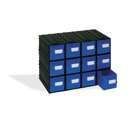 CAIXA 12 GAVETAS AZUL